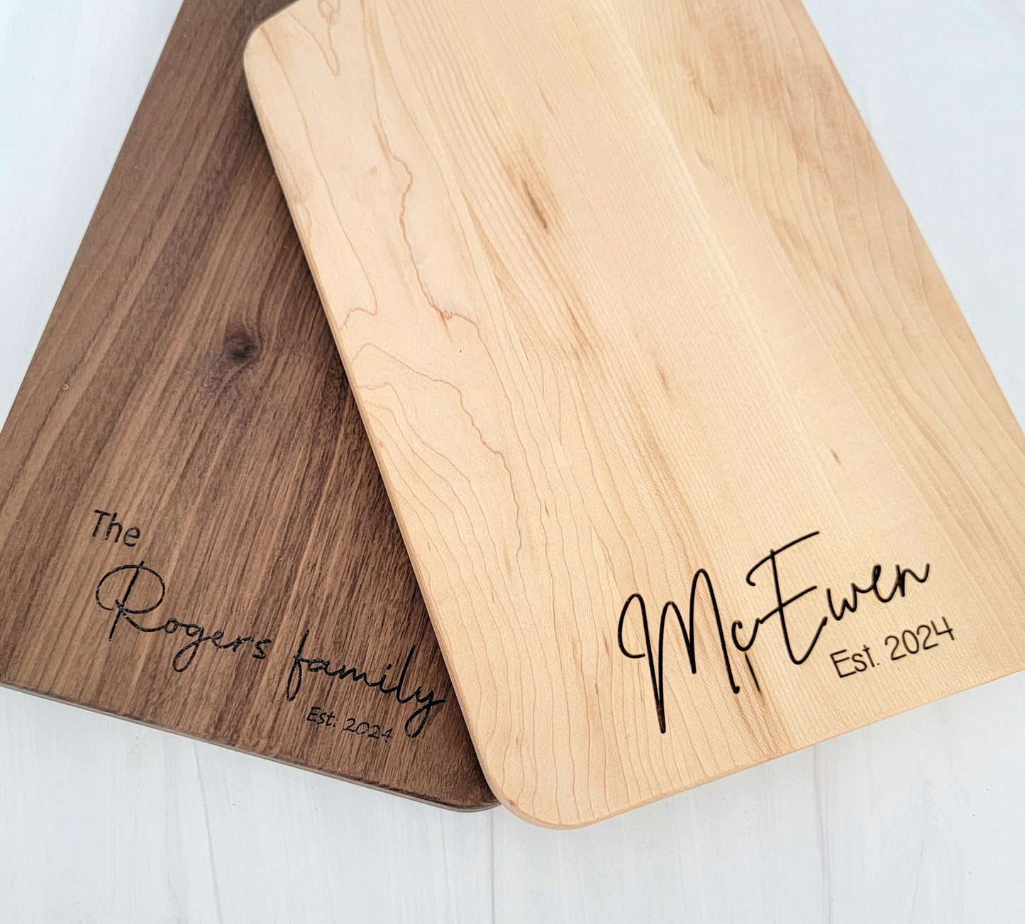 Custom Walnut Set | Cutting Board + Coasters