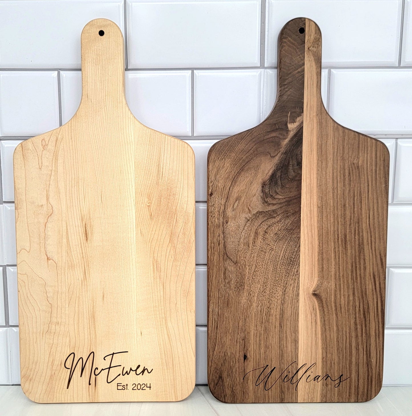 Custom Walnut Set | Cutting Board + Coasters