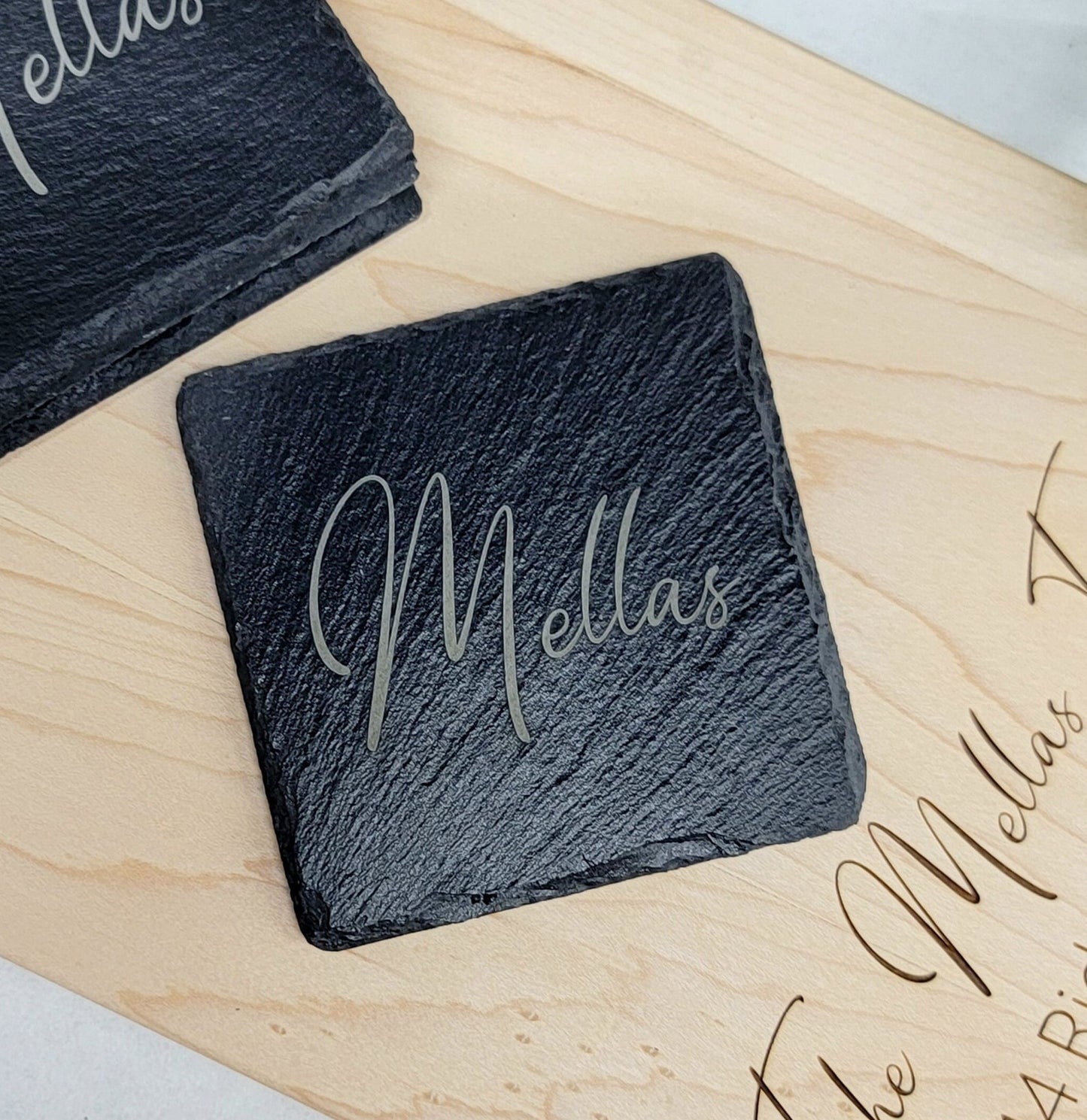 Custom Maple Set | Cutting Board + Coasters