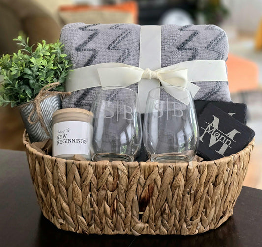 Custom Cozy Gift Basket