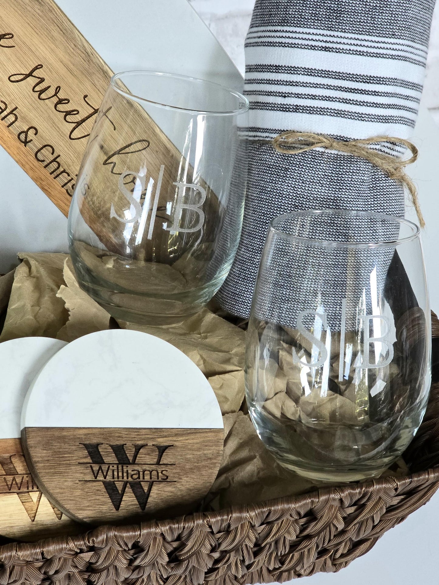 Custom New Homeowner Gift Basket