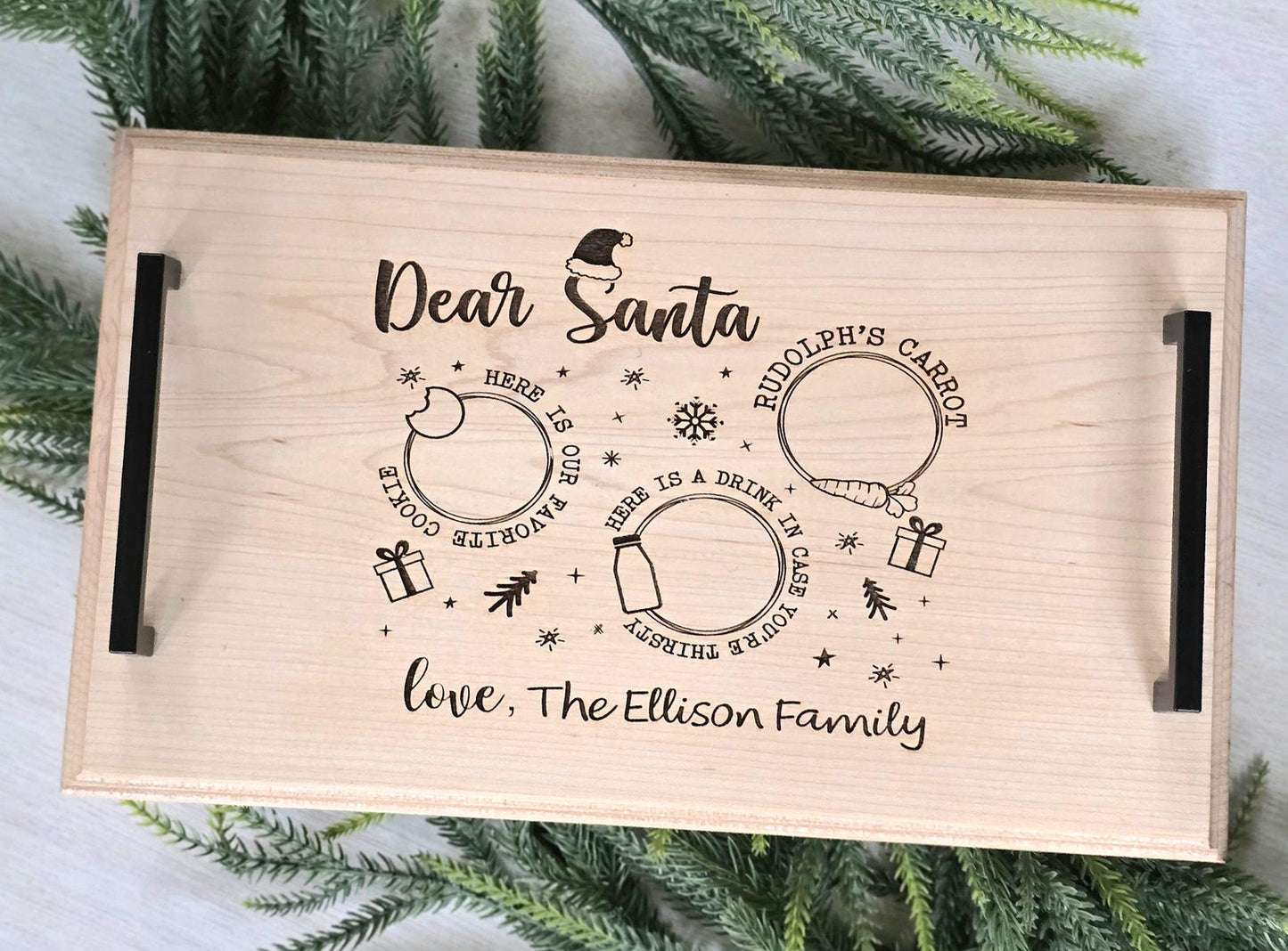 Custom Family Christmas Tray