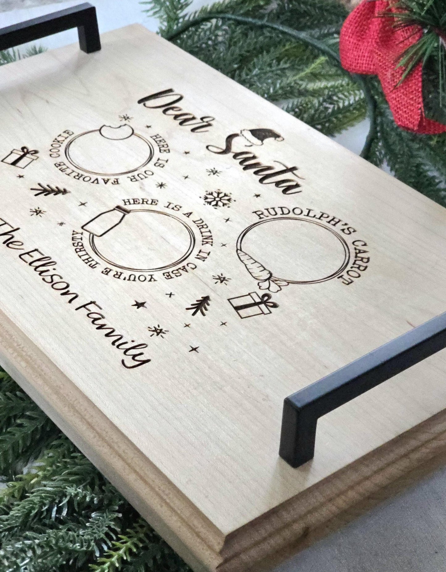 Custom Family Christmas Tray