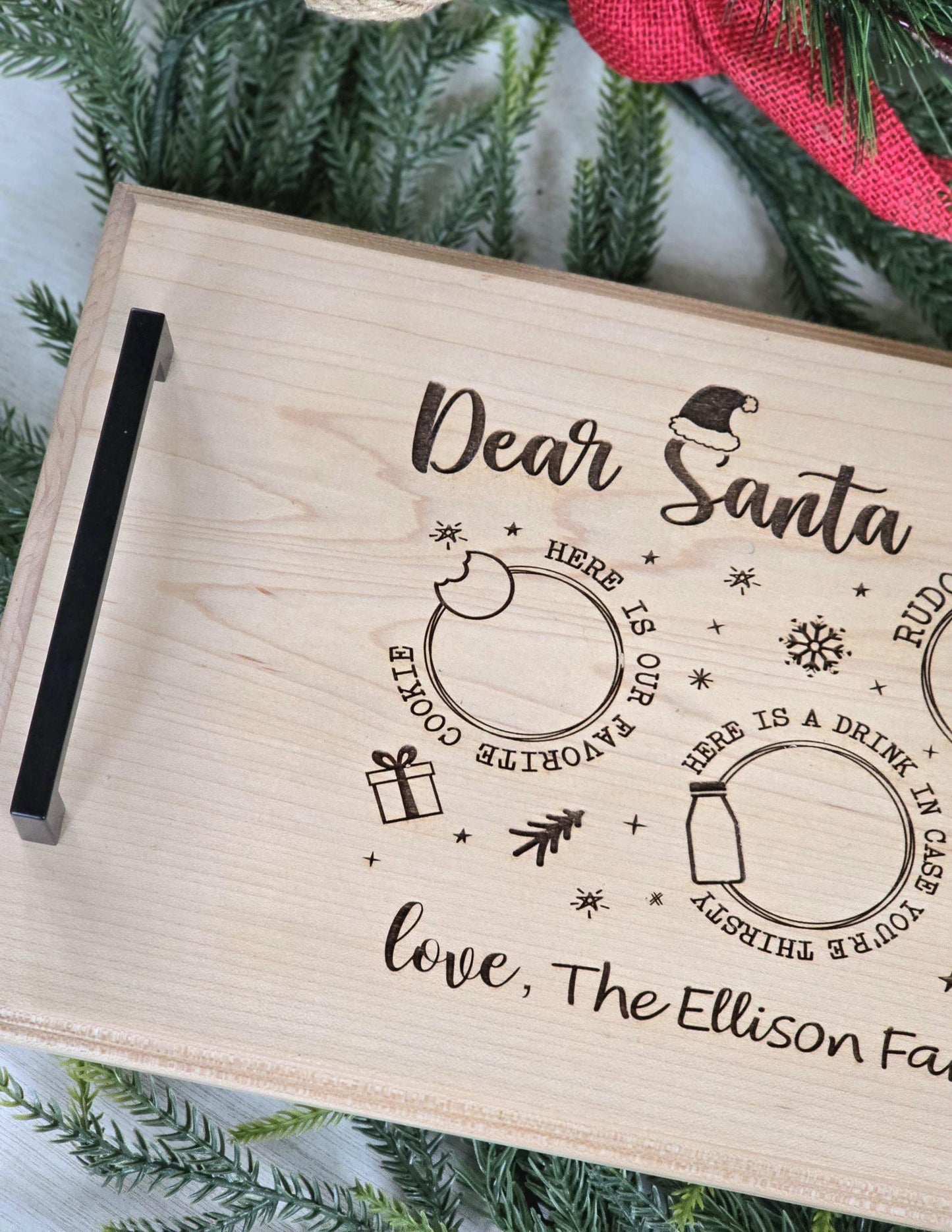 Custom Family Christmas Tray