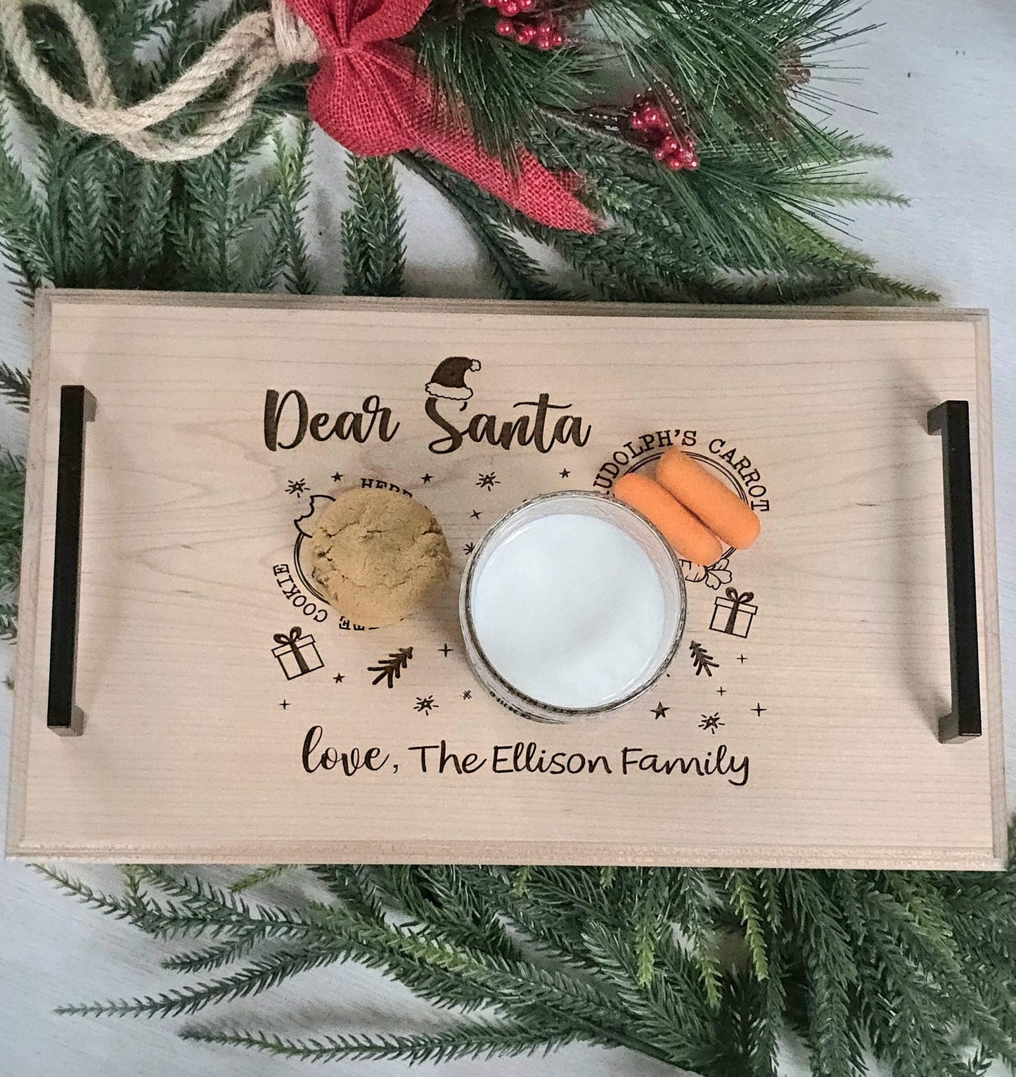 Custom Family Christmas Tray