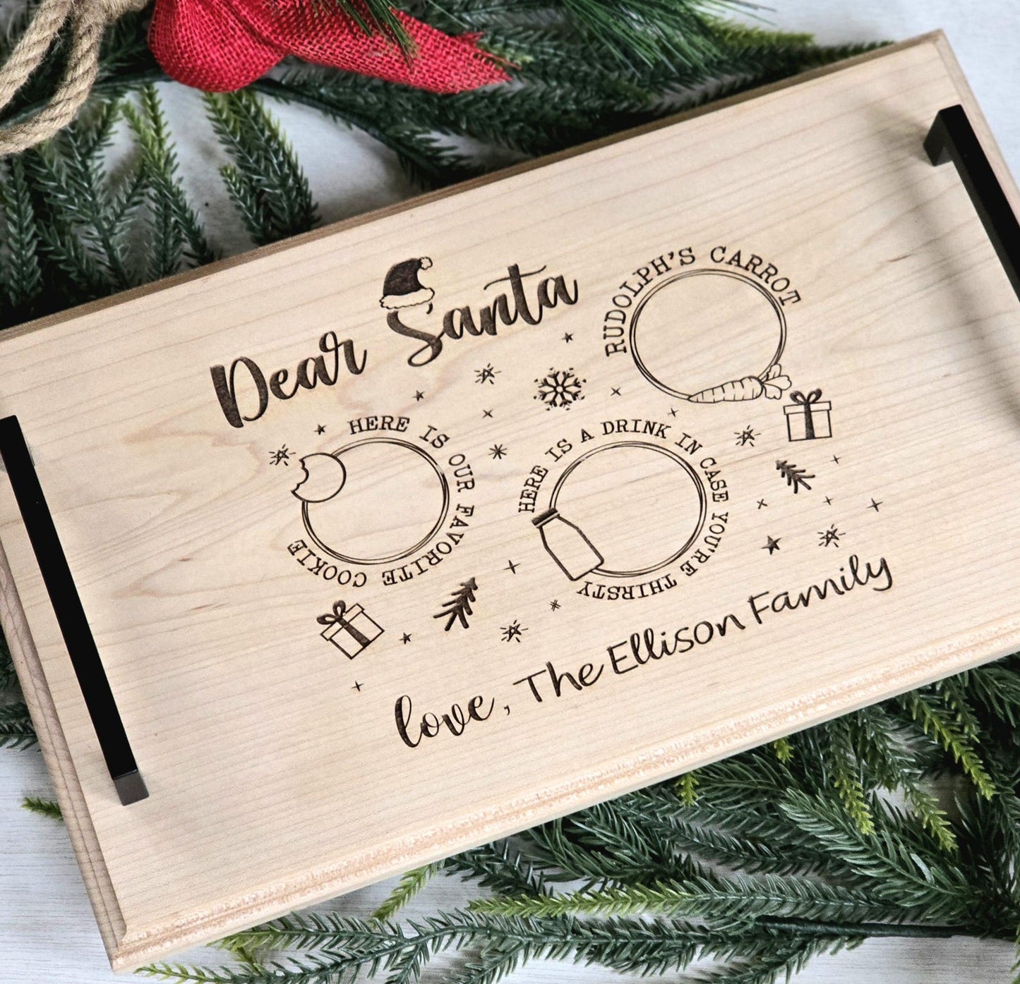 Custom Family Christmas Tray