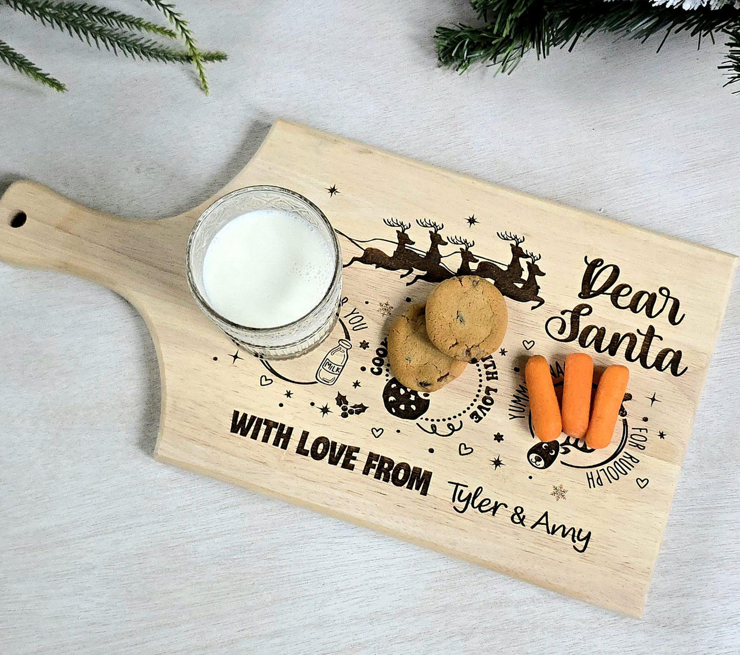 Custom Santa Cutting Board