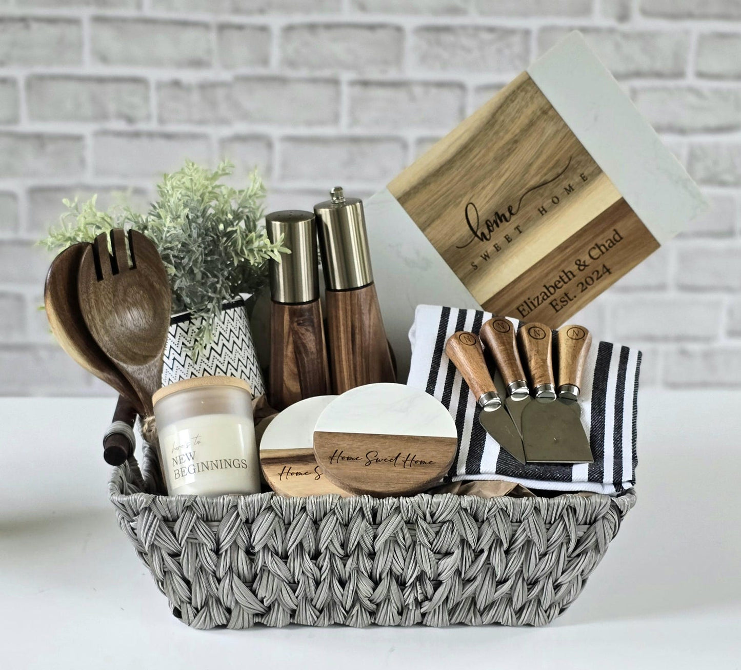 Custom Kitchen Essentials Gift Basket