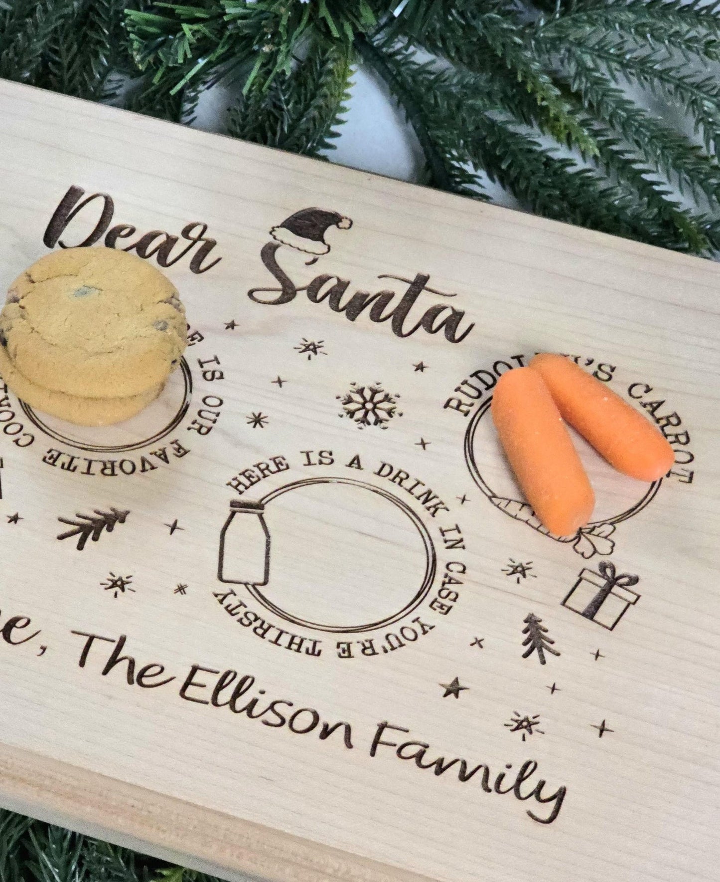 Custom Family Christmas Tray