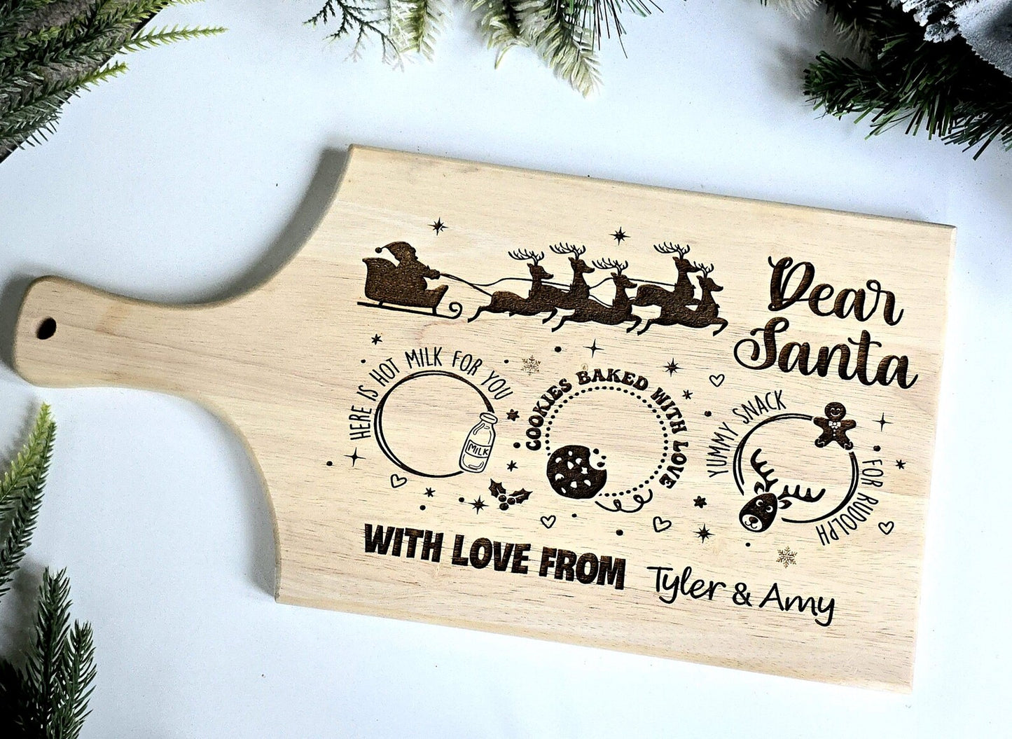 Custom Santa Cutting Board