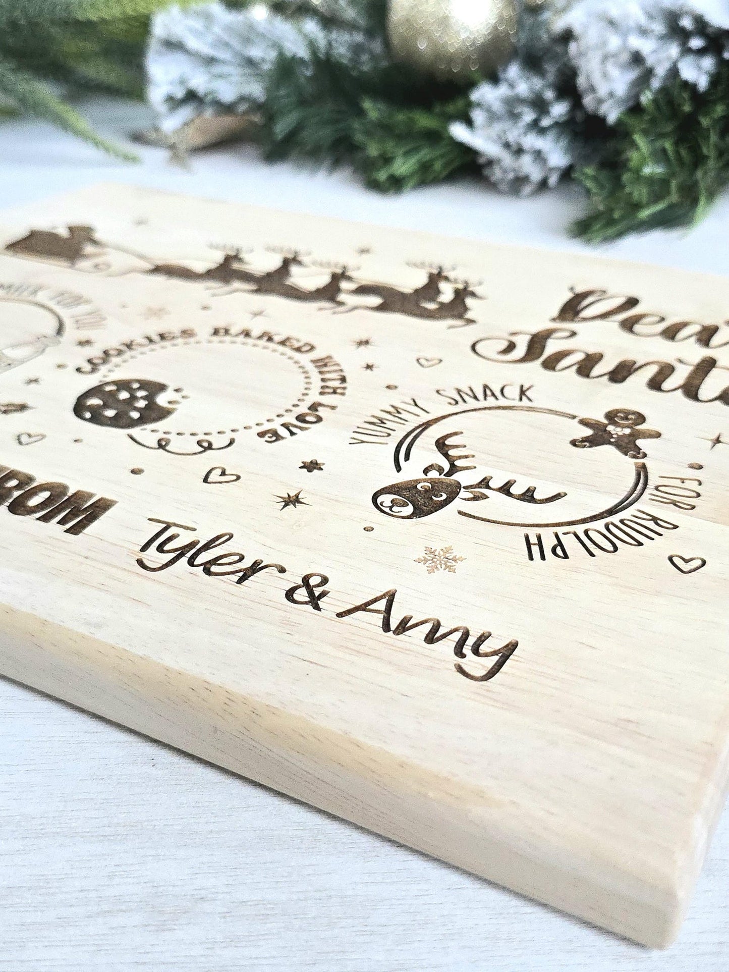 Custom Santa Cutting Board